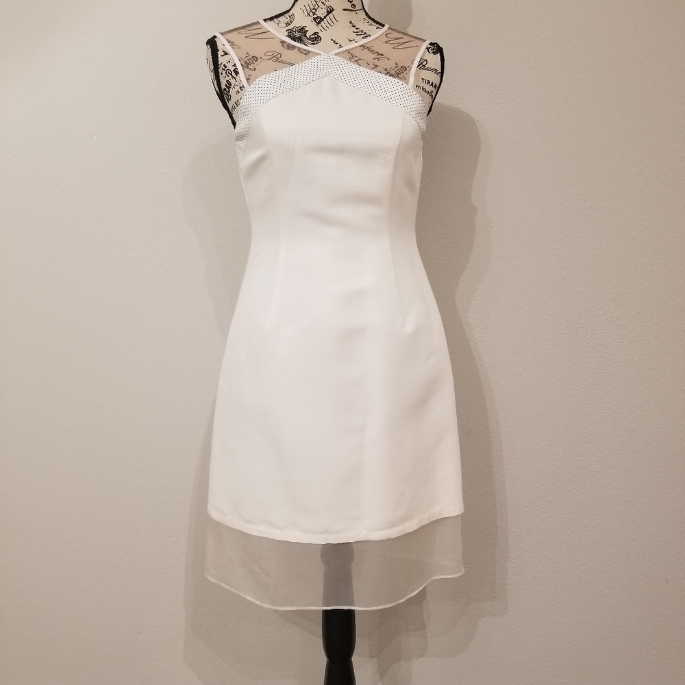 Wai Ming Ivory Sleeveless Dress